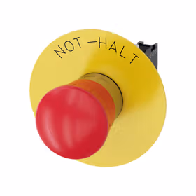 西门子 蘑菇头急停按钮,22mm,金属,高光,红色,40mm,强制锁定,旋转解锁机制,带黄色名称牌支架,标记：急停,1NC,螺栓型端子连接,；3SU11501HB201CH0