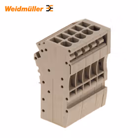 魏德米勒 Z系列,接线端子,耦合,额定横截面:2.5mm,插拔联接,米色,直接安装；ZPS 2.5/1AN/QV/5