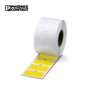 菲尼克斯 标识,盘卷,黄色,未标记,背胶固定,标识区域大小:51x25mm；EML (51X25)R YE