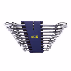 长城精工 10件公制镜抛平板双开口扳手组套6X7-30X32mm；324110