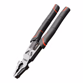 得力 多功能钢丝钳省力型高寿命铬钒钢带剥线   8寸；DL100018Z