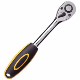 得力 快速脱落直柄棘轮扳手45T；DL2521（新旧交替，随机发货）