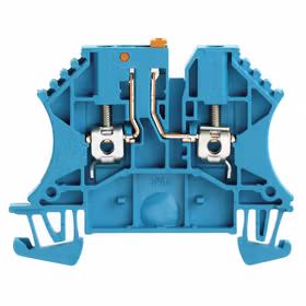 魏德米勒 电流测试端子,螺钉联接,2.5mm,800V,14A,可翻转,蓝色；WTR 2.5 STB2.3 BL