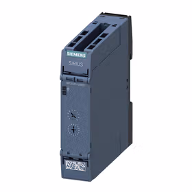 西门子 时间继电器,电子返回延迟无控制信号或过程安全接通脉冲单次触发零电压安全7个时间范围0.05-600s24VAC/DC,1个转换触点带有LED,笼卡式连接（直插式）；3RP25402AB30