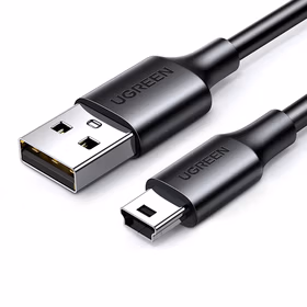 绿联 USB2.0转MiniUSB数据线T型口充电连接线 2米 30472