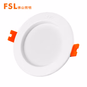 佛山照明（FSL）LED筒灯嵌入式天花灯全铝材全白5寸16W开孔140-150mm 白光（6500K）