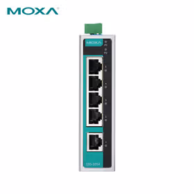 Moxa 5口非网管百兆工业以太网交换机；EDS-205A