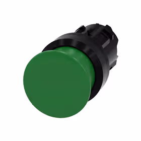 西门子 蘑菇头推拉开关,22mm,塑料,绿色,30mm,键控式；3SU10001AD400AA0