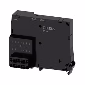 西门子 AS-Interface模块,4开和3输出端,黑色,弹簧型接口（嵌入式）,用于输入/输出,用于前面板安装；3SU14001EJ106AA0