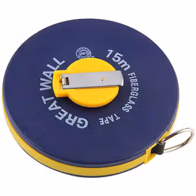 长城精工 09系列经济型蓝亚光圆壳进口玻纤尺,15m*13mm；GWF-1509