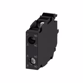 西门子 触点模块带2个开关元件,1NO超前+1NC滞后镀金的触点,螺栓型端子连接用于前面板安装；3SU14001AA101RA0