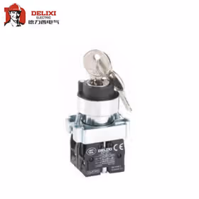 德力西电气 按钮开关头部,黑色；LAY5s-BG 三位自锁 钮头(标准型钥匙钮)