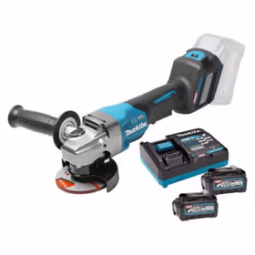牧田(makita) DC 充电式角向磨光机2.5Ah 100mm(4");GA027GD201(两电一充2*2.5AH )