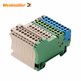 魏德米勒 传感器/执行器端子,弹片联接,1.5mm,回路数:8；ZIA 1.5/3L-PE/8/KB