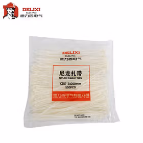 德力西电气 CDS扎带 3X200 白色 优质型,500条/包；DHACDS30200WN