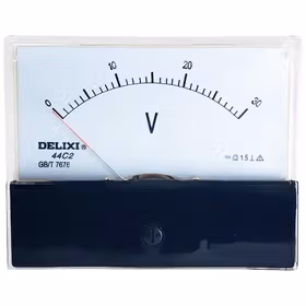 德力西电气 模拟指示电测量仪表；44C2 电压表 1500转/分 10V