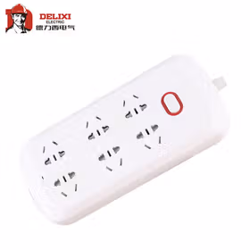 德力西电气 排插(家用)双排,6个五孔,1.8米；CDK2061P8