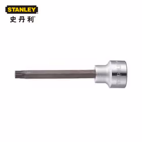 史丹利 12.5mm(1/2")系列120mm长十二角旋具套筒M5；92-537