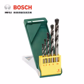 博世 直柄混凝土钻头套装5Pcs 4/5/6/8/10mm 绿色