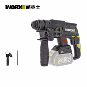 威克士20V无刷充电电锤WU387.9(裸机)冲击钻锂电池电镐电钻两用打混凝土