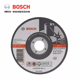 博世 不锈钢切割片125X1.6X22.23mm(进口不锈钢系列)；2608600220