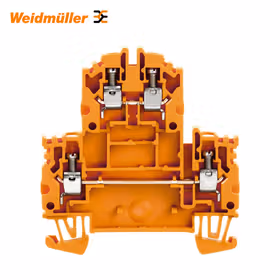 魏德米勒 双层端子,螺钉联接,4mm,800V,32A,橙色；WDK 4N OR