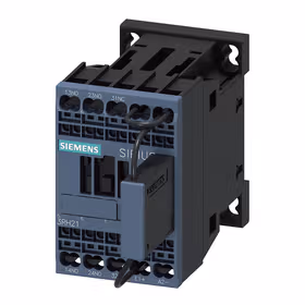 西门子 轨道的辅助接触器,2NO+1NC,24VDC,集成有可变电阻,3极,尺寸S00,弹簧型端子连接悬挂安装位置；3RH21222LB402LA0