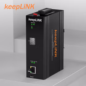 keepLINK KP-9000-73-1GX1GT-SFP 管理型工业交换机1光1电千兆导轨式
