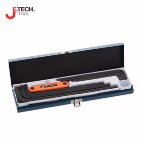 捷科(jetech) 平头特长发黑12件铁盒装内六角扳手；PLS-12