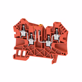 魏德米勒 电流测试端子,螺钉联接,4mm,500V,27A,可翻转,红色；WTR 4/ZZ RT