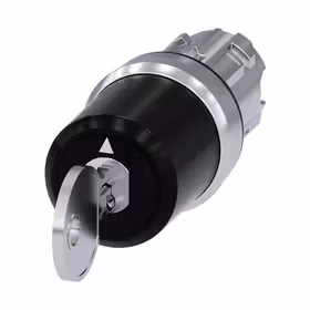 西门子 CES钥匙开关,22mm,金属,高光,锁闭编号SSG10,附带2把钥匙,3个开关位置,左侧定位销定位,右侧键控式,拔出钥匙O；3SU10505BN010AA0