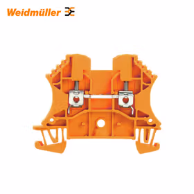 魏德米勒 直通型接线端子,螺钉联接,2.5mm,800V,24A,橙色；WDU 2.5 OR