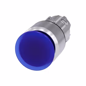 西门子 发光蘑菇头推拉开关,22mm,圆形,金属,高光,蓝色,30mm,锁定,拉动释放机构；3SU10511AA500AA0