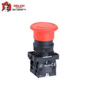 德力西电气 按钮开关头部；LAY5s-ES &Phi;30 红 钮头(经济型旋转复位式急