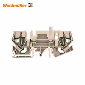魏德米勒 电流测试端子,直通型接线端子,弹片联接,6mm,800V,41 A,无,深褐；ZTD 6/STB