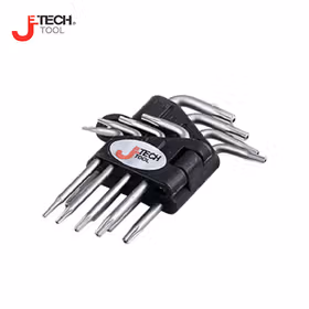 捷科(jetech) 8支套装梅花镀镍内六角扳手T5-T20；SWS-8