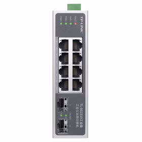 普联 环网二层管理工业交换机 8干兆口+2个干兆SFP端口；TL-SG2210工业级