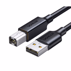 绿联UGREEN USB2.0 A公对B公打印线 20591 黑色 0.5m