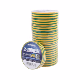 正泰 电气绝缘胶带0.16mmX18mmX20m黄绿双色；NET2-02209