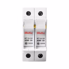 德力西电气 圆筒形帽熔断器底座；RT18-32 2P 座