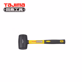 田岛 包塑柄黑色橡胶锤16oz；QHR-16