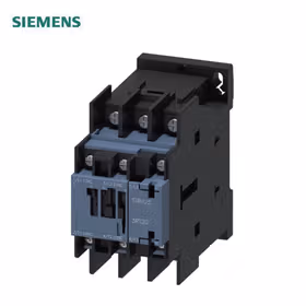 西门子 功率接触器,38A,18.5kW,1个常开触点+1个常闭触点,200VAC50Hz,3极200-220V,60Hz,尺寸S0环形电缆终端衔套连接；3RT20284AN60