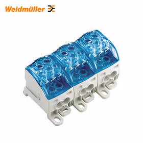魏德米勒 W系列,接线板,端子导轨/安装板；WPD 304 3X25/6X16+9X10 3XBL