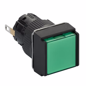 施耐德电气 指示灯,方形,绿色,带24V LED；XB6ECV3BF