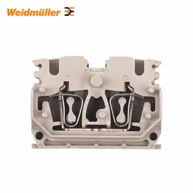 魏德米勒 Z系列,直通型接线端子,额定横截面:2.5mm,弹片联接,深褐,直接安装；ZDUB 2.5-2/4AN/DM