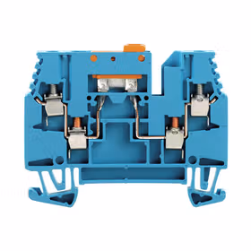 魏德米勒 电流测试端子,螺钉联接,2.5mm,400V,14A,可翻转,蓝色；WTR 2.5/ZZ BL