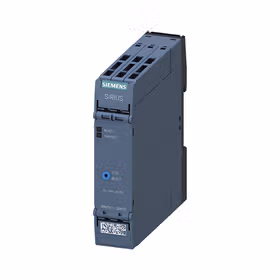 西门子 热敏电阻电机保护继电器22.5mm外壳笼卡型端子2个转换触点US=24VAC/DC-240V手动/远程复位；3RN20112BW30