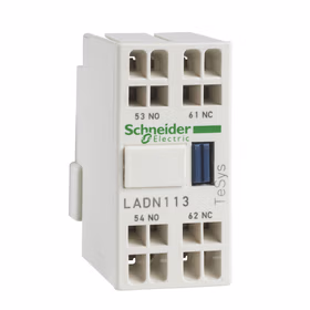 施耐德电气 TeSys接触器辅助触点模块，1NO+1NC；LADN113