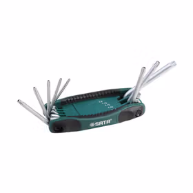 世达 8件折叠式中孔花型扳手组套TT9-TT40；09123