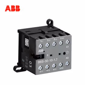 ABB 小容量交流接触器 直流线圈；B6S-30-10-1.7*24V DC